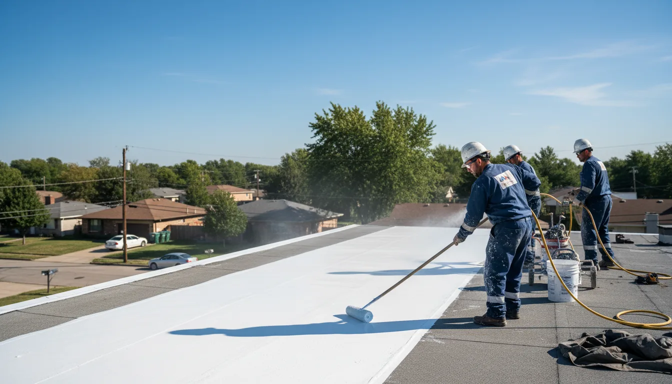 Commercial roof coating in James City, PA near me
